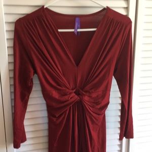 Red Serephine maternity dress